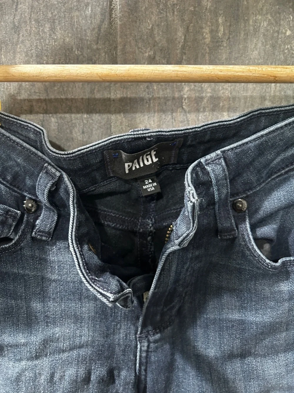 PAIGE Dark Verdugo Ankle Skinny Jeans - Picture 2 of 4